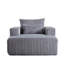Fauteuil moelleux en velours côtelé Fluffy