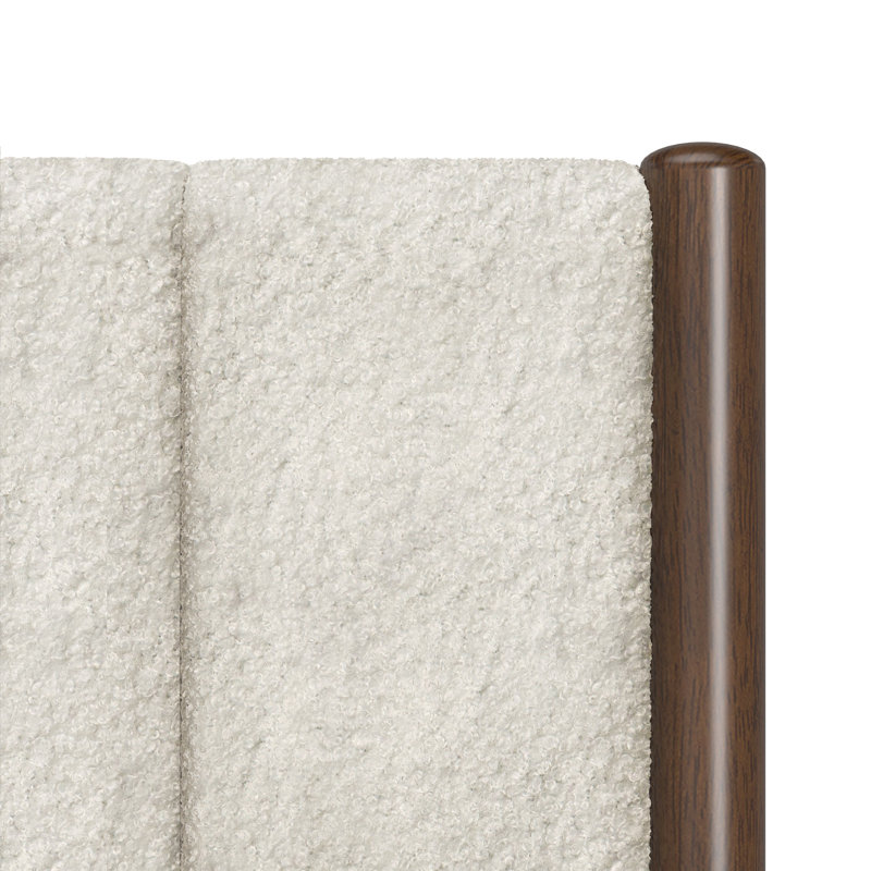 Lit plateforme tapissier Wesli, Grand