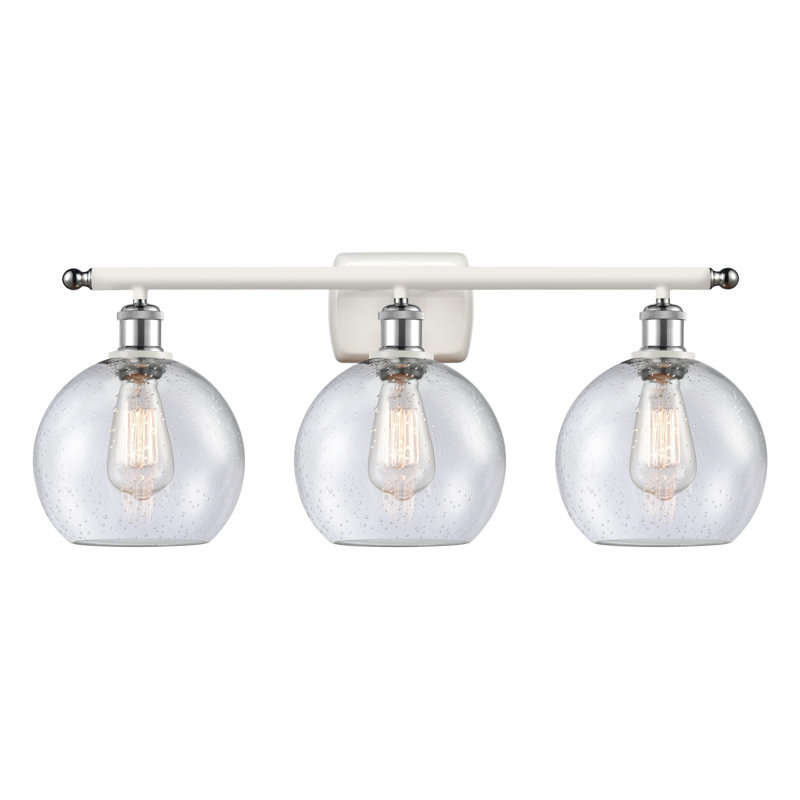 Cindi 3 - Light Vanity Light, White Polished Chrome, Incandescent