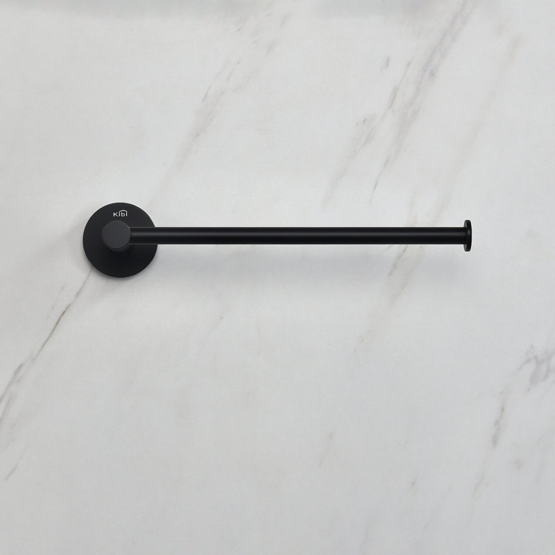 Barre à serviettes murale 10 ", Noir mat