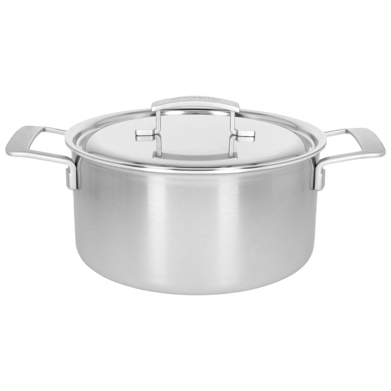 Demeyere Industry 5-Ply 5.49-qt Stainless Steel Dutch Oven