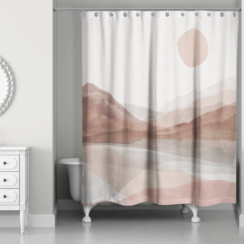 Rideau de douche Mauve Boho