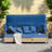 4 Pieces Uv-proof Resin Wicker Patio Sofa Set Included A 4-seat Sofa, 2 Ottomans, A Lifting Table, Retractable Canopy, Cushions And Adjustable Backrest-816908986