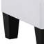 Canapé blanc pour petits espaces, 48 ​​cm (H) x 58 cm (L) x 58 cm (P), polyvalent, style décontracté, couleur, siège confortable, prêt à l'emploi