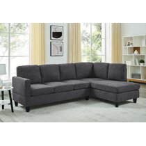 Ebern Designs McConnico Right Hand Facing Modular Corner Sectional with  Ottoman