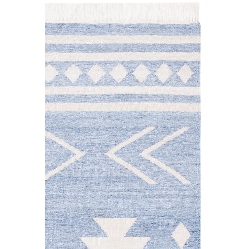 Almaree Flat Weave Polpropylene Southwestern Rug, Square 7'
