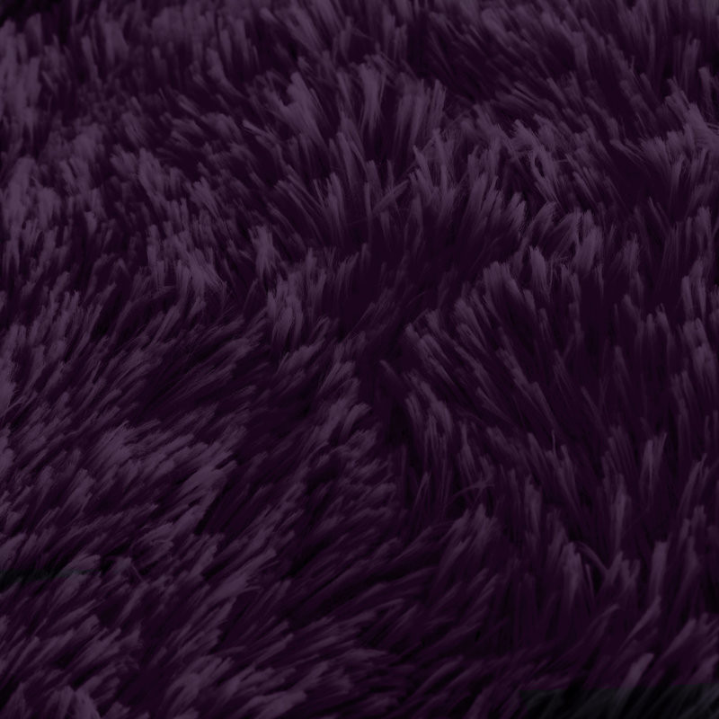 Solid Colour Duvet Cover Set with Pillowcases, Purple, Kingsize - 2 Standard Pillowcases