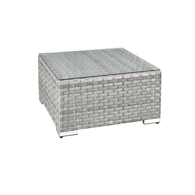 Square 65cm L Outdoor Coffee Table, Grey