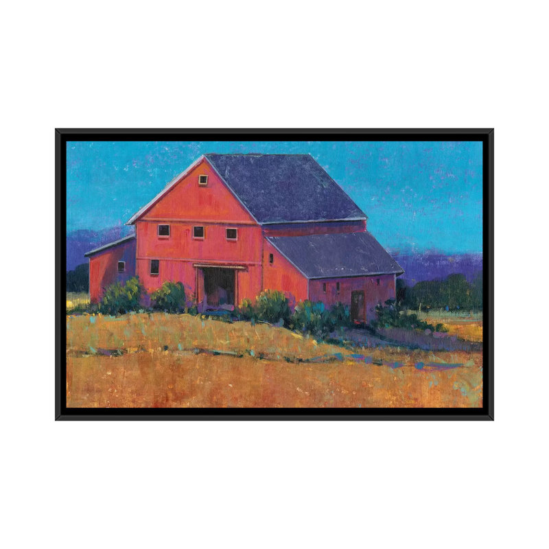 « color grange view ii », reproduction de photo sur toile, H 18 po x l 26 po x P 1,5 po, Toile avec cadre noir