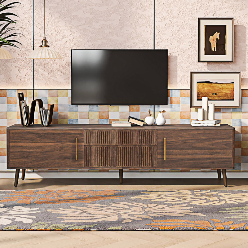 Meuble télé avec console et tiroirs