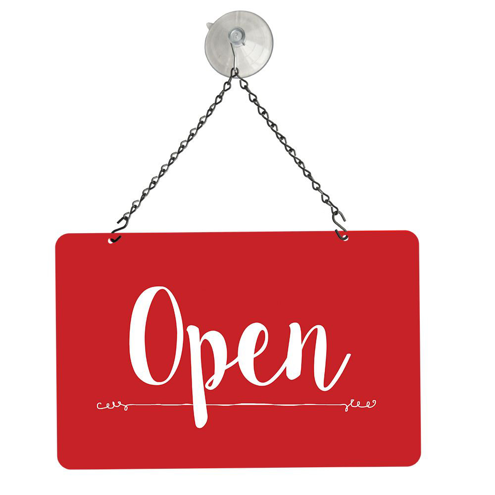 2 Sided Metal Sign Kit Open/Close NAHANCO