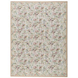 Hand-Knotted High-Quality Ivory and Beige Area Rug