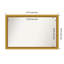 Townhouse Gold Non-Beveled Bathroom Wall Mirror-1016737289