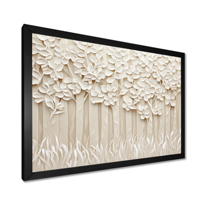 Forêt beige, paysage de forêt I