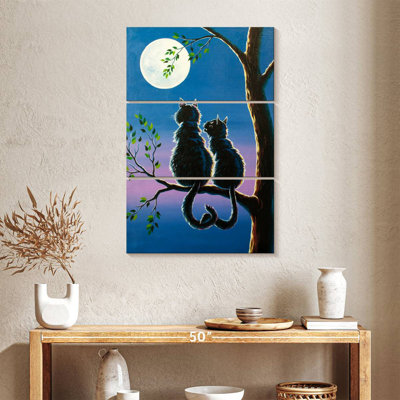 Hardie Moonlit Cat Couple