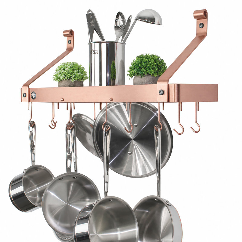 Handcrafted Gourmet Wall Mounted Pot Rack