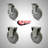 4 Piece Polyurethane Top Plate Caster Set