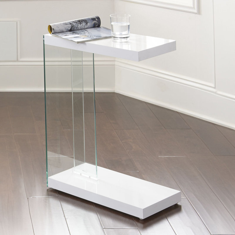 Table d'appoint Chair - blanc, Blanc