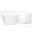 Closet Storage Organizer Double Shoe Box with Hinged Lid