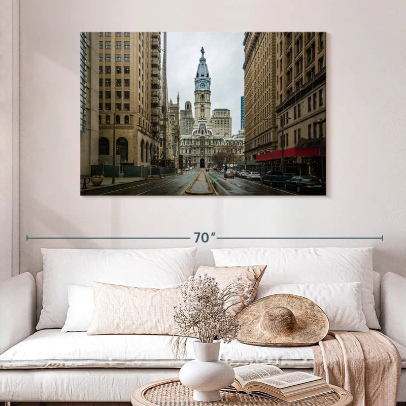 Lilie Philadelphia City Hall View, H 32 po x l 48 po