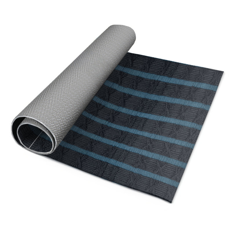 Tapis noir intérieur et extérieur Trellis, Rectangulaire 8 pi x 10 pi