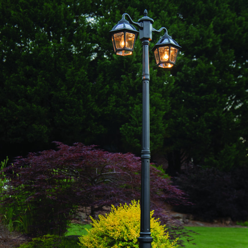 Easy Install Polaris Double Headed Solar Lamp Post Full 