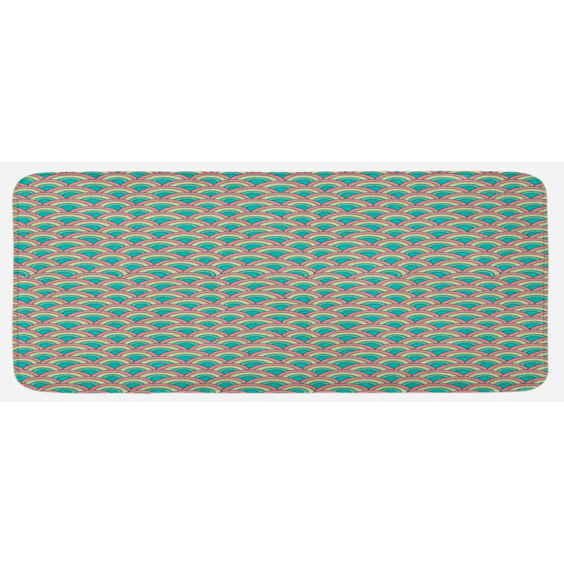 Tapis de cuisine écailles de poisson