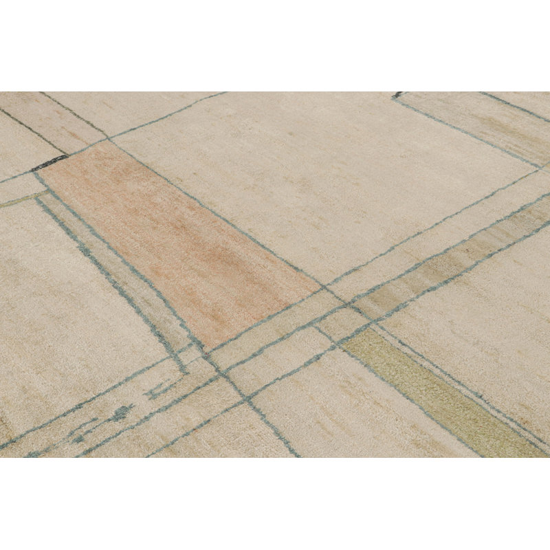 Silk Geometric Area Rug
