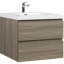 Fonctionnalité moderne, bois d'ingénierie, design minimaliste, économiseur d'espace dans la salle de bain