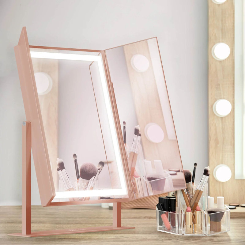 Miroir de salle de bain Lavish, Or rose