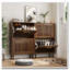 Armoire à chaussures 23,6 po en noyer-488039623