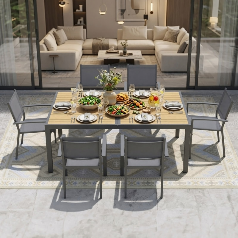 Ensemble de 6 chaises de patio d'extérieur