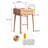 60Cm Wide Natural Wood Dresser With Drawer Storage, 23.94In Depth 100% Solid Desk, Depth, Oak Color