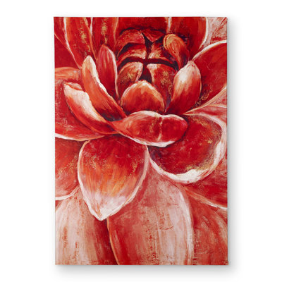 Red Chrysanthemum Door Mat - Indoor Outdoor Floral Decor