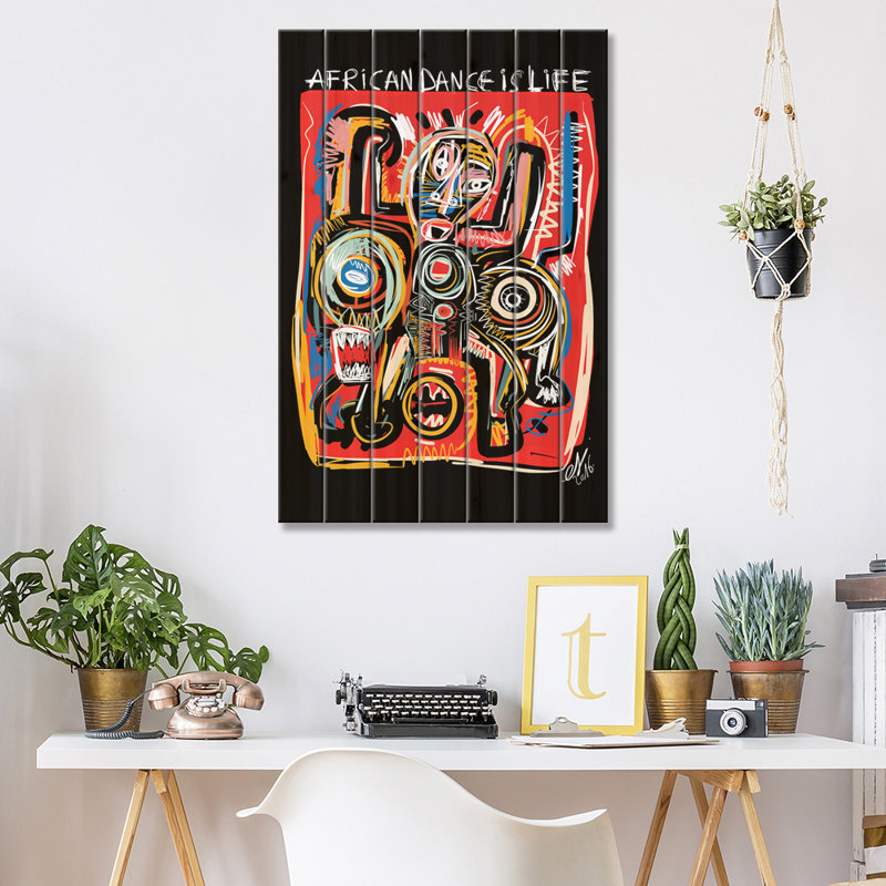 Halm " African Dance Is Life ", 26" H x 18" W x 1.5" D
