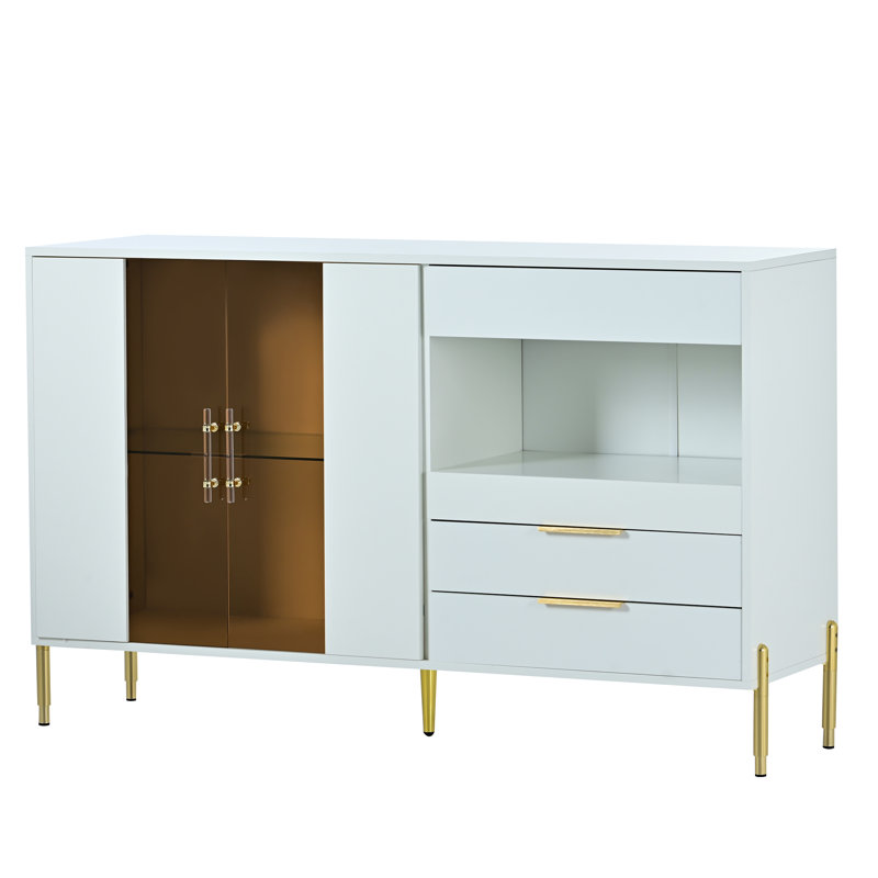 Armoire d'appoint Megale, Blanc