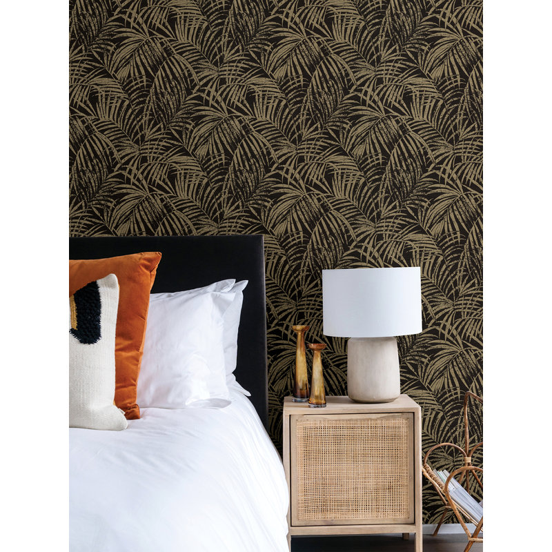 Rouleau de papier peint L 33 pi x l 20,9 po Colletti, Noir