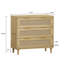 3-Drawers Rattan Storage Cabinet Rattan Drawer