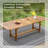 Susa 6 - Person Patio Dining Set with Extendable Rectangular Table , Cushions Included