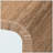 Famoni Japandi Style Waterfall Silhouette Seagrass Coffee Table, 17.19" H X 45.51" W X 23.47" D