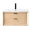 Ensemble de meuble-lavabo simple mural 30 po avec comptoir en céramique Danbury-1650144412-1650144414