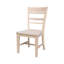 Chaise d'appoint en bois massif Mayores