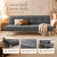 Canapé-lit convertible en tissu, futon multifonctionnel pliant pour salon, gris-582027115
