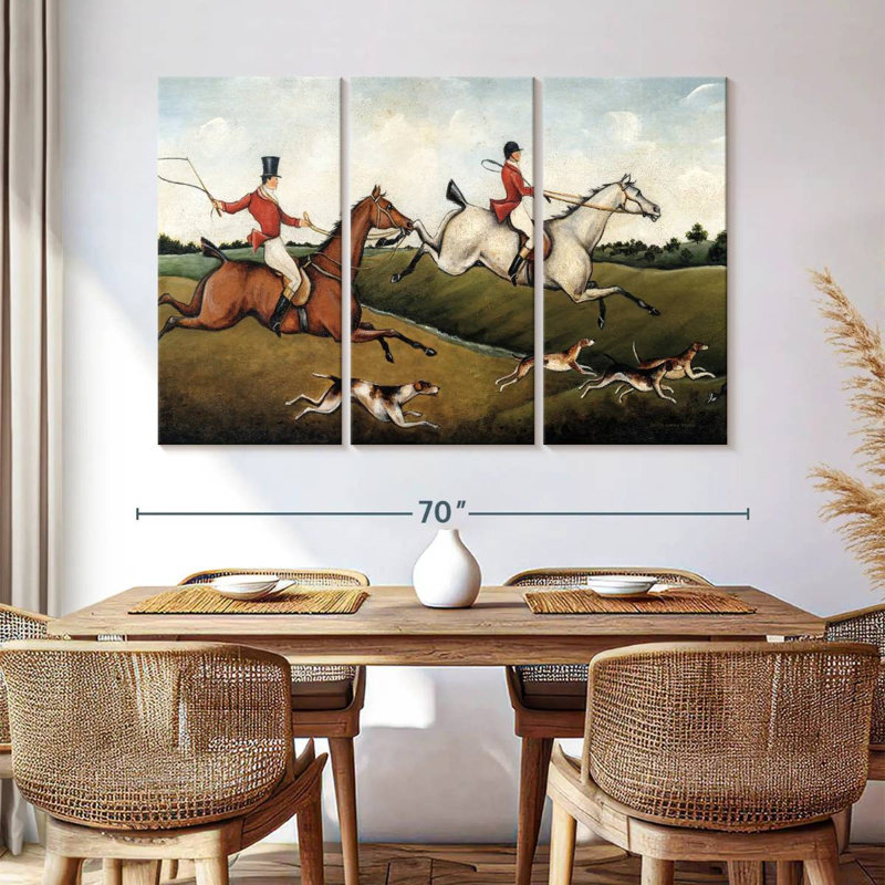 Senne The Hunt, 42" H x 65" W