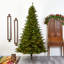 Arbre de Noël artificiel épinette vert avec lumières claires-162028614