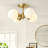 Stauton Bonyu Modern Glass Bubble Flush Mount