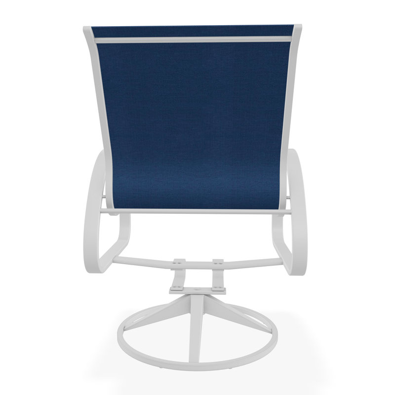 Aruba II Outdoor Lounge Chair, White, Cobalt 35D Sunbrella®