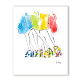 'Runway Rainbow' Framed Print Wall Art