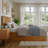 Madison Solid Wood Platform Bed with Panel Footboard and Storage Drawers-96140373
