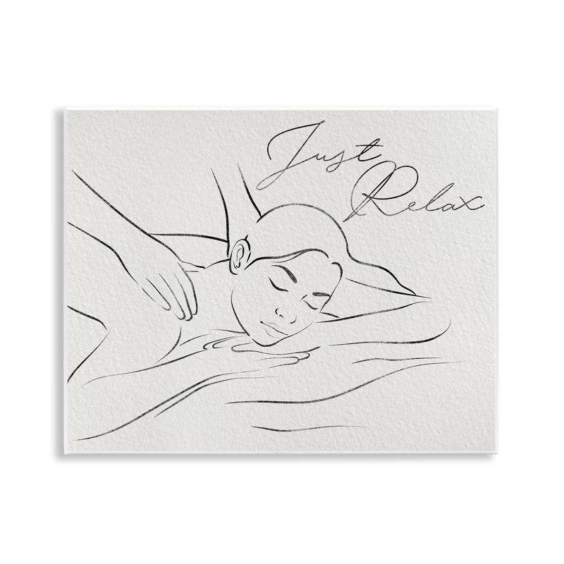 Plaque murale Just Relax Massage Contour, design par Marcus Prime
